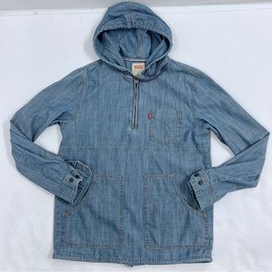 Levi’s denim hoodie / shirt with hood.